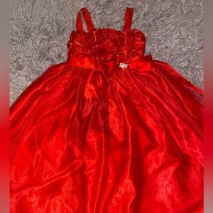 Red dress Kids (Rose top sparkly bottom)